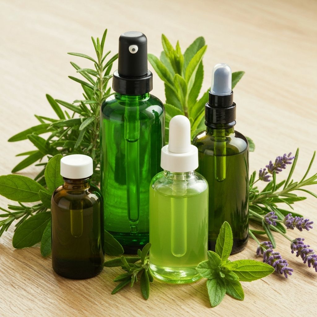 Natural plant-based wellness products with botanical ingredients