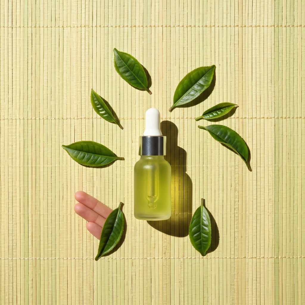Natural serum with green tea extract